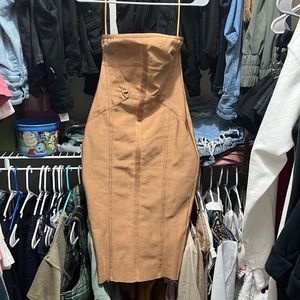 Strapless bandage dress